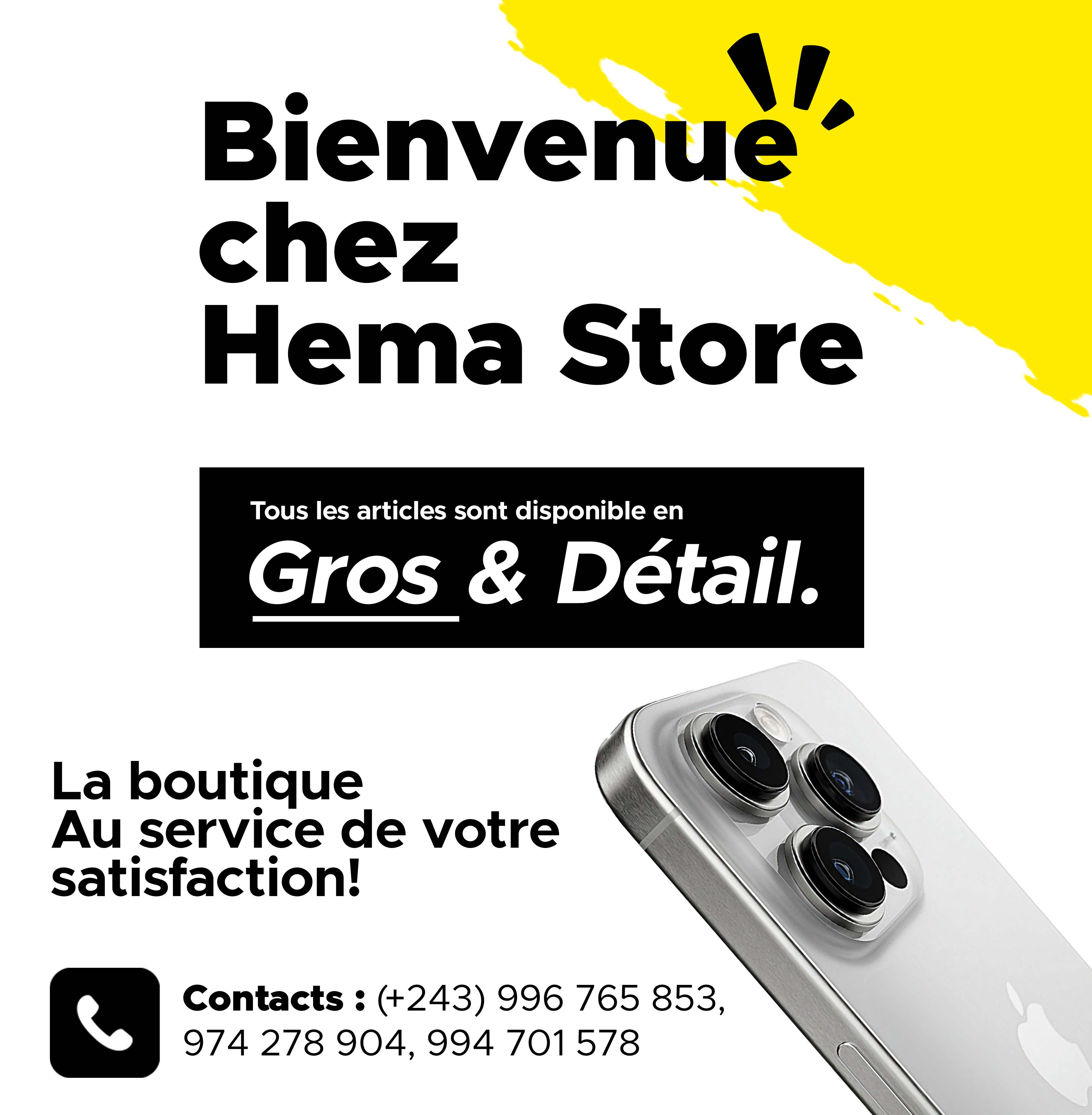 Conception Design publicitaire pour Hema Store